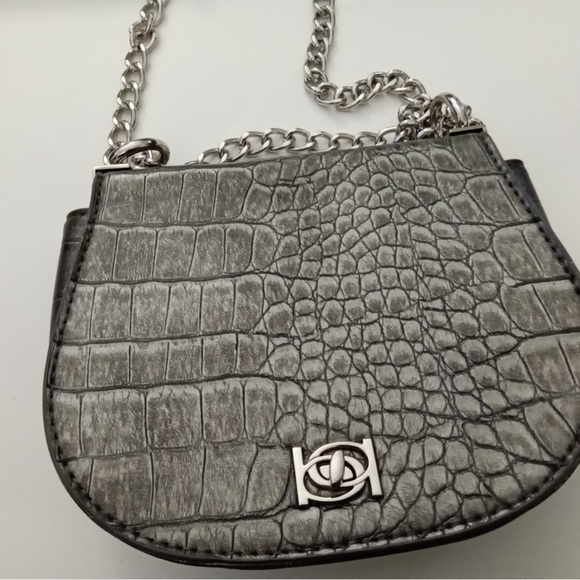 BEBE Michelle Mini Saddle Bag - vegan crocodile - Picture 2 of 6